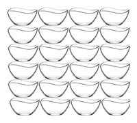 vienberg Vira Lot de 24 bols en verre de qualité supérieure - 6,12 ou 24 pièces - Bols à dessert - Bols d'entrée - Verres - 310 ml - Passe au lave-vaisselle (24)