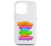 Viendrez-Vous dans Mon Chalet cet été ? Sarcastic Cottages Coque pour iPhone 13 Pro