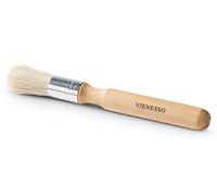 VIENESSO Barista Porte-filtre à expresso et moulin à café avec manche en bois élégant | Pinceau à café de qualité supérieure pour le nettoyage des accessoires à café avec e-book Barista inclus