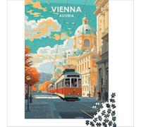 Vienna Austria Puzzles 1000 pièces | puzzle comme cadeau de mariage pour les jeunes mariés un présent réfléchi pour un couple à la maison le soir en douceur