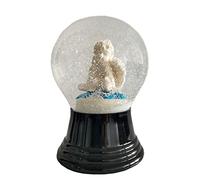 VIENNA SNOWGLOBE Boule à neige en verre véritable - Presque comme la neige véritable - Motif ange blanc 8 cm