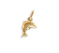 Viennagold Pendentif petit dauphin en or 585 14 carats (art.206078), Or jaune
