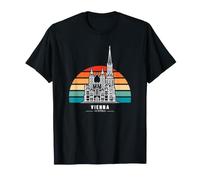 Vienne Autriche Cathédrale Saint-Étienne Vintage Sunset T-Shirt