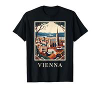 Vienne Autriche Europe Ville Historique Voyage rétro T-Shirt