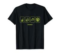 Vienne Autriche Ligne Art Vacances Voyage T-Shirt