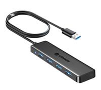 Vienon Hub USB 3.0 à 4 ports pour ordinateur portable, Xbox, clé USB, disque dur, console, imprimante, appareil photo, clavier, souris - 1 m
