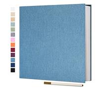 Vienrose Album Photo Autocollant 60 Pages Albums Photo DIY 10X15 Albums Photo Souvenirs Couverture en Lin Cadeaux de Mariage Noël Valentin Cadeau d'anniversaire Anniversaire Enfants