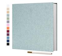 Vienrose Album Photo Autocollant 60 Pages Albums Photo DIY 10X15 Albums Photo Souvenirs Couverture en Lin Cadeaux de Mariage Noël Valentin Cadeau d'anniversaire Anniversaire Enfants