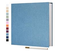 Vienrose Album Photo Autocollant 60 Pages Albums Photo DIY 10X15 Albums Photo Souvenirs Couverture en Lin Cadeaux de Mariage Noël Valentin Cadeau d'anniversaire Anniversaire Enfants