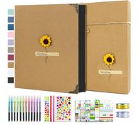 Vienrose Album Photo Scrapbooking 21x27 cm 60 Page Livre Fait à La Main DIY Albums Convient aux Amoureux Amis Enfants Cadeaux Mariage d'anniversaire