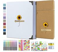 Vienrose Album Photo Scrapbooking 21x27 cm 60 Page Livre Fait à La Main DIY Albums Convient aux Amoureux Amis Enfants Cadeaux Mariage d'anniversaire