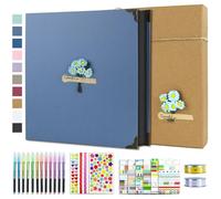 Vienrose Album Photo Scrapbooking 30x30 cm 60 Page Livre Fait à La Main DIY Albums Convient aux Amoureux Amis Enfants Cadeaux Mariage d'anniversaire