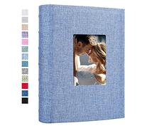Vienrose Album Photo Traditionnel 10x15 cm 300 Poches Grande Capacité Couverture en Lin Albums Photos, pour Mariage Famille Bébé Vacances