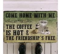 Viens à la Maison avec Moi ! Le paillasson Vintage Humoristique « Viens à la Maison avec Moi » est Un Cadeau d'anniversaire Amusant pour Un ami ou Un Membre de la Famille.