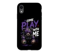 Viens Jouer avec Moi » Creepy Teddy Gamer Coque pour iPhone XR
