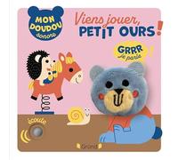 Viens jouer, petit ours ! - Livre marionnette sonore avec une berceuse et une puce dans la marionnette - À partir de 1 an
