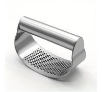 VIER Monoblock Presse à ail en acier inoxydable pour hachoir à ail hachoir à ail outil de cuisine