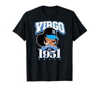 Vierge 1951 Zodiac Year Melanin Skin Afro Diva Traits T-Shirt