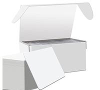 Vierge Blanc Cartes en PVC Plastique, 110 Pièces 760 Micron Standard CR80 Format Carte de Crédit 85x54mm Printable Idéal pour les Dans n'importe Quel Ordinateur de Bureau Carte d'identité Imprimantes