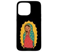 Vierge de Guadalupe mignonne pour enfants et femmes Notre Dame Guadalupe Coque pour iPhone 15 Pro Max
