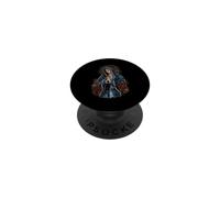 Vierge de Guadalupe Robe Bleue Roses Art Sacré Catholique PopSockets PopGrip Adhésif