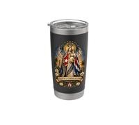 Vierge de la Charité du Cobre, patronne chrétienne de Cuba Gobelet isotherme en acier inoxydable double paroi