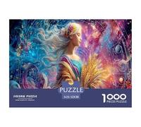 Vierge Jigsaw Puzzle 1000 Pièces pour Les Adultes Constellation Jeu De Puzzle Cadeaux pour Adultes 100% Carton Recyclé Décoration De Maison 52x38cm/1000pcs