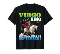 Vierge King Born on September 2nd Happy Birthday to Me You T-Shirt