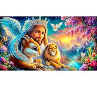 Vierge Marie 1000 pièces Puzzle en Papier recyclé pour Adultes Cadeau Amusant & Activité Maison Jeu Stimulant Idée Cadeau Parfaite 38x52cm/1000pcs