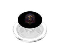 Vierge Marie Cathédrale Gothique Icône Roses Catholiques Art Sacré PopSockets PopGrip pour MagSafe