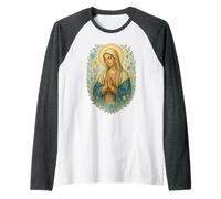 Vierge Marie catholique - Prière du Rosaire Manche Raglan