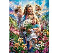 Vierge Marie et l'enfant 300 Pieces Casse-tête Amateur d'art en Carton Haute Qualité Animaux fantastiques d'animaux Sauvages Très Difficile Niveau Expert Décoration Murale Cadeau Noël Qualité Premiu