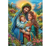 Vierge Marie et l'enfant 300 Pièces Puzzle pour Ado en Carton Haute Qualité Épais Animaux et Plantes fantastiques Facile Débutant Jeu De Société Cadeau Fête des Pères Petit Prix Qualité Premium 300