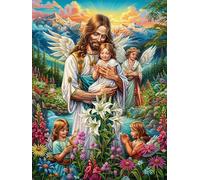 Vierge Marie et l'enfant 500 Pièces Puzzle pour Ado en Carton Anti-Déchirure Contes de fées Animaux Sauvages fantastiques Facile Débutant Jeu De Société Soirée Entre Amis Cadeau Anniversaire Petit P
