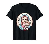 Vierge Marie et Saint Enfant, version kawaii T-Shirt