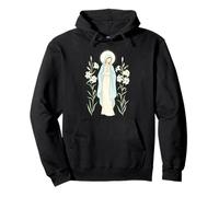 Vierge Marie Halo Floral Religieux Sweat à Capuche