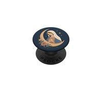 Vierge Marie Madonna Foi Catholique Prière Floral Lune PopSockets PopGrip Adhésif