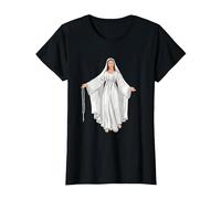 Vierge Marie, Médiatrice De Toutes Les Grâces T-Shirt, Femme, Noir, S