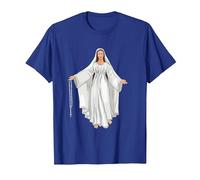Vierge Marie, Médiatrice De Toutes Les Grâces T-Shirt, Homme, Bleu Royal, L