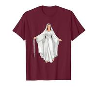 Vierge Marie, Médiatrice De Toutes Les Grâces T-Shirt, Homme, Marron, XL