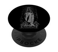 Vierge Marie Notre-Dame de Lourdes Vierge Immaculée, PopSockets PopGrip Adhésif