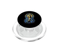 Vierge Marie Prière Portrait avec Art Géométrique PopSockets PopGrip pour MagSafe