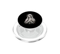 Vierge Marie Prière Portrait Main sur Cœur Sacré Icône Art PopSockets PopGrip pour MagSafe
