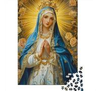 Vierge Marie Puzzle 1000 Pièces Adultes Notre Dame Divertissement Créatif Puzzle De Qualité Supérieure Pixel Art Décoration Intérieure Qualité Premium Multi Colour 1000pcs (75x50cm)