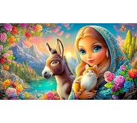 Vierge Marie Puzzle de 1000 pièces pour Adultes Jeux éducatifs Classiques Carton 100% recyclé 75x50cm/1000pcs