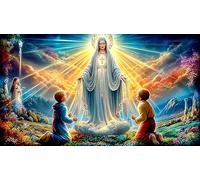 Vierge Marie Puzzle pour Adultes 1000 pièces Jeu de Puzzle Jeu Stimulant pour décoration Murale et Cadeaux Idée Cadeau Parfaite 38x52cm/1000pcs