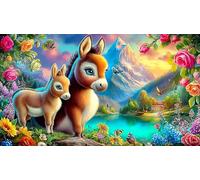 Vierge Marie Puzzle pour Adultes 1000 pièces Jeu éducatif détente Cadeau Amusant & Activité Maison pour Adultes et Enfants de 12+ Ans 38x52cm/1000pcs