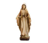 Vierge Miraculeuse Notre Dame de la Médaille Miraculeuse Résine Imitation Bois 20 cm