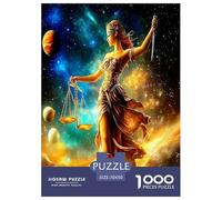 Vierge Papier Puzzle Jeu De Puzzle Activités Familiales Stimulfourmies 1000 Stukjes Douze Signes du Zodiac Casse-tête Qualité Premium pour Adultes 70x50cm/1000pcs
