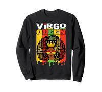 Vierge Reine Zodiaque Afro Cheveux Style Béni Chic Élégant Sweatshirt